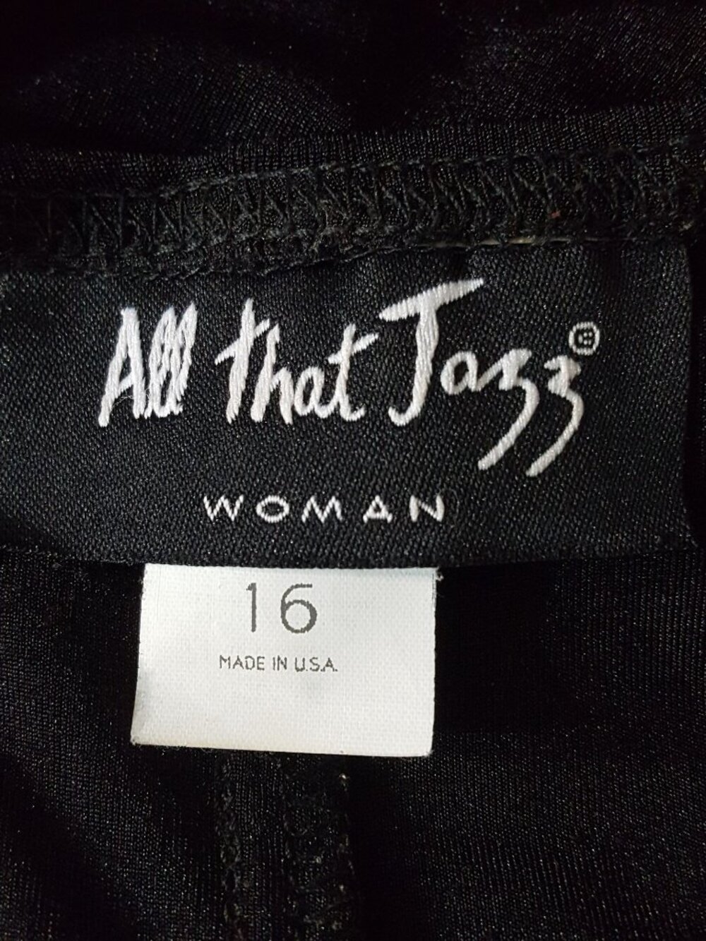 Vintage All That Jazz Dress Women‎ 16 Black Sleeveless Shimmery Slinky Stretch - Picture 8 of 8